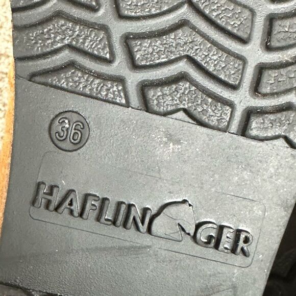 HAFLINGER Saskatchewan Lambskin Leather Clog Unisex 36/5 - Picture 8 of 9